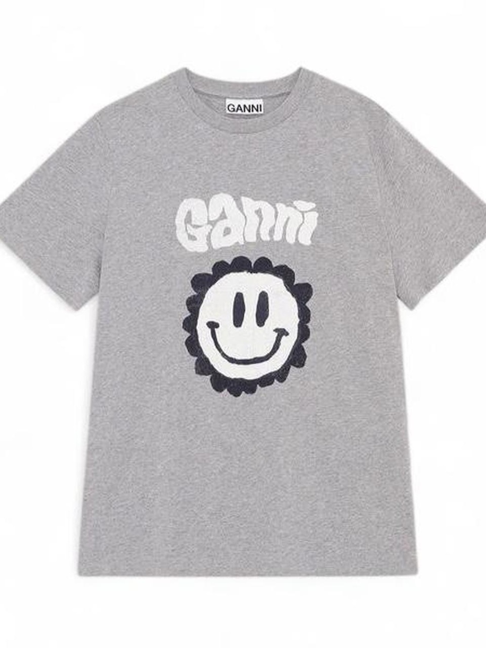Ganni smiley flower t-shirt